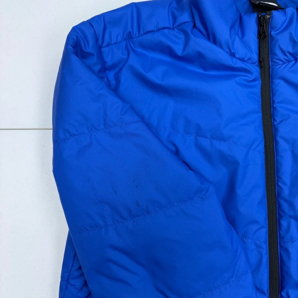 The North‎ Face Mens Blue Quilted Puffer Jacket Full Zip NF0A3XB7 Size M